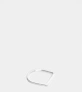 ASOS DESIGN - Ring aus Sterlingsilber mit flachem Stegdetail