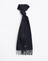 Barbour - Schlichter Schal aus schwarzer Lammwolle