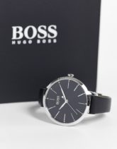 Boss - Armbanduhr für Damen mit Lederarmband in Schwarz 1502609