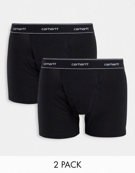 Carhartt WIP - 2er-Pack Boxershorts aus Baumwolle in Schwarz