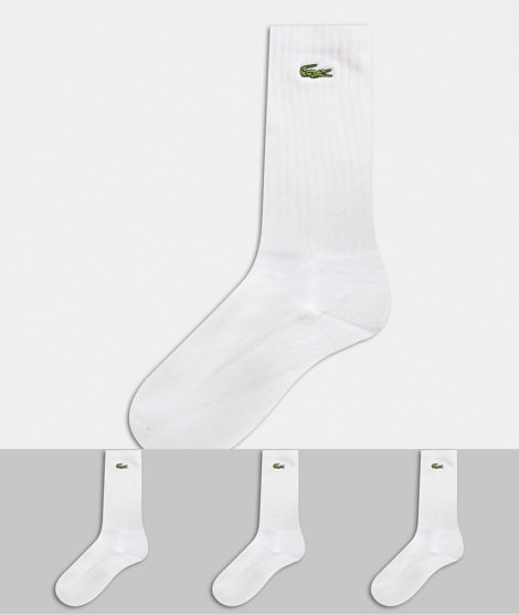 Lacoste - Weiße Socken im 3er-Pack