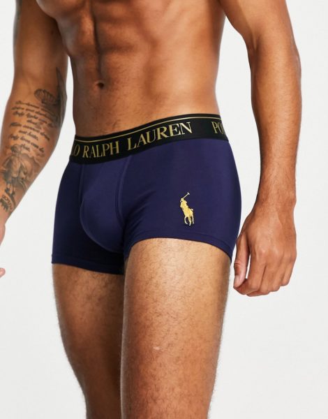 Polo Ralph Lauren - Unterhosen in Marineblau mit goldenem Logo