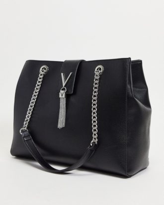Valentino Bags - Divina - Tasche in Schwarz mit Quasten