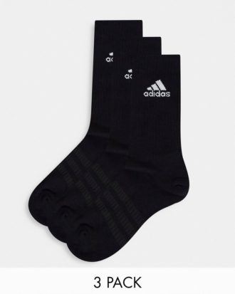 adidas - Training - 3er-Set Socken in Schwarz