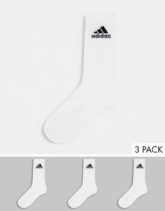 adidas Training - Gepolsterte Crew-Socken in Weiß, 3er-Pack