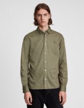 AllSaints - Hawthorne - Hemd in Grün