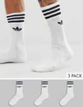 adidas Originals - Kurze weiße Socken im 3er-Pack