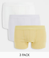 ASOS DESIGN - 3er-Pack gerippte Unterhosen-Mehrfarbig
