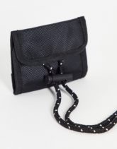 ASOS DESIGN - Schwarze Brieftasche zum Umhängen