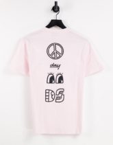 ASOS - Daysocial - T-Shirt mit Grafik-Rückenprint in Rosa