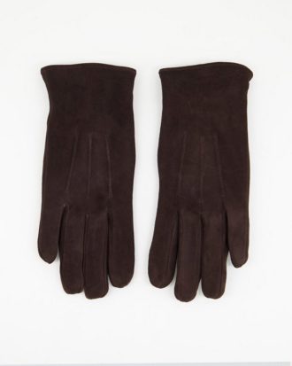 Barney's Originals - Handschuhe aus braunem Wildleder