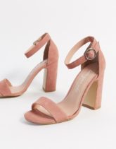 New Look - Sandalen mit Blockabsatz-Rosa