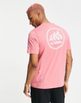 adidas - Terrex Mountain GFX - T-Shirt in Rosa