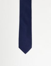 ASOS DESIGN - Marineblaue, schmale Krawatte