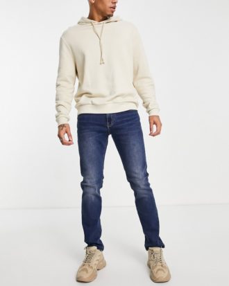 Armani Exchange - J13 - Schmale Jeans in mittlerer Waschung-Blau