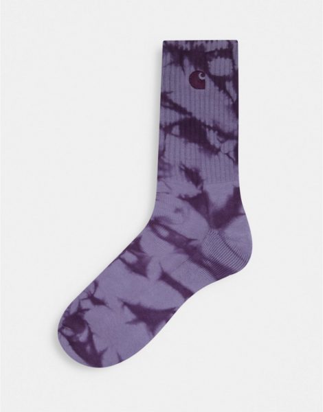Carhartt WIP - Vista - Gefärbte Socken in Lila-Violett