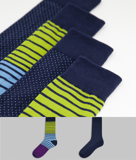 GANT - 2er-Pack Socken mit Streifen in Blau/Grün-Mehrfarbig