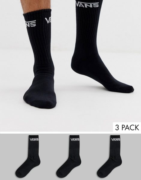 Vans Classic - 3er Pack schwarze Socken