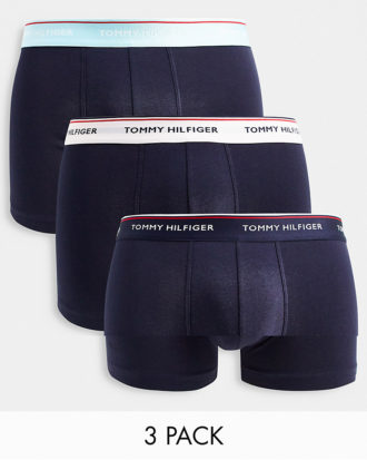 Tommy Hilfiger - 3er-Pack Unterhosen aus elastischer Baumwolle-Bunt