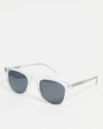 A.Kjaerbede - Bate - Runde, transparente Unisex-Sonnenbrille