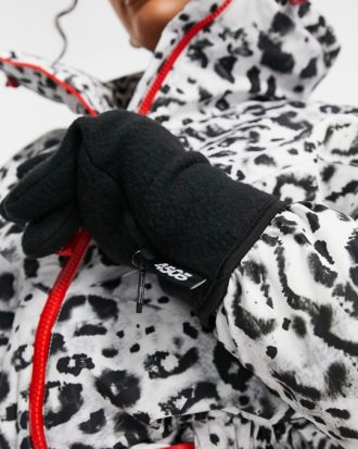 ASOS 4505 - Ski-Handschuhe aus Polarfleece-Schwarz