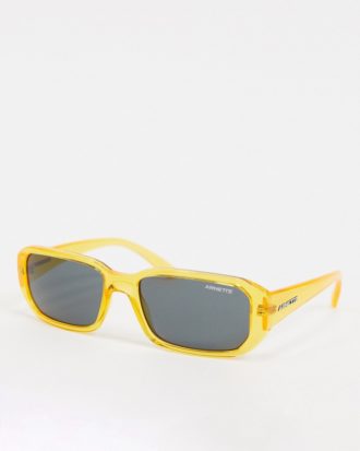 Arnette x Post Malone - Quadratische Sonnenbrille in Gelb