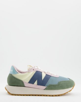 New Balance - 237 - Sneaker mit Farbblockdesign in Rosa und Salbeigrün