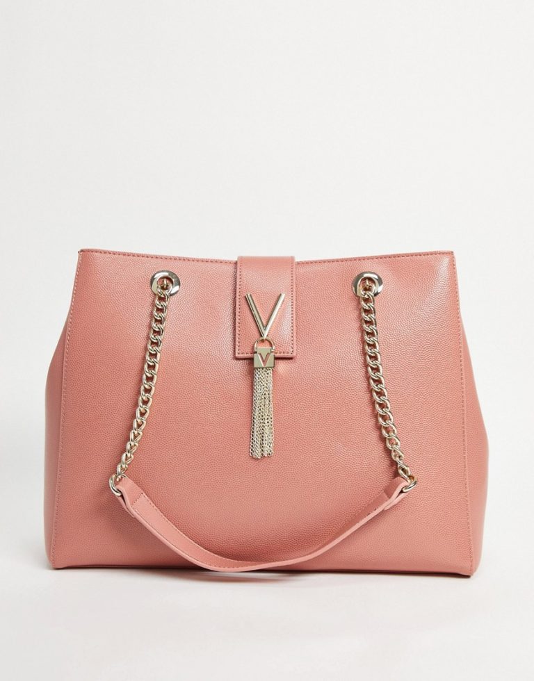 Valentino Bags - Divina - Tasche in Rosa mit Quasten