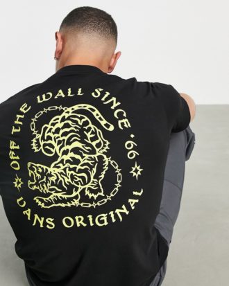 Vans - Angry Animal - T-Shirt in Schwarz mit Rückenprint