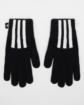 adidas - Handschuhe in Schwarz mit drei Streifen