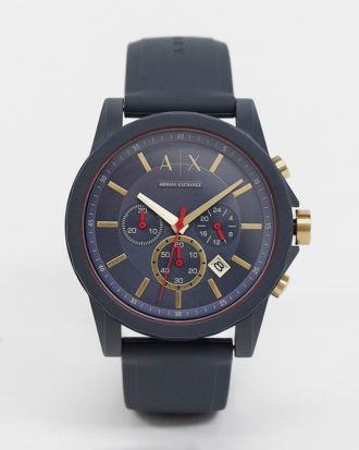 Armani Exchange - AX1335 - Outerbanks - Uhr mit Silikonarmband-Grau