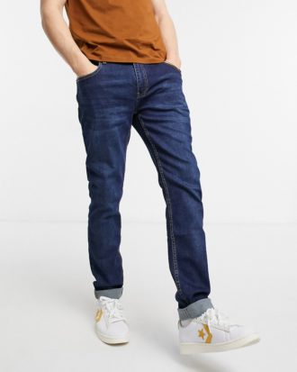 Farah - Drake - Jeans mit engem Schnitt in Dunkelblau