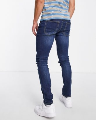 Farah - Drake - Stretch-Jeans in mittlerer Waschung-Blau