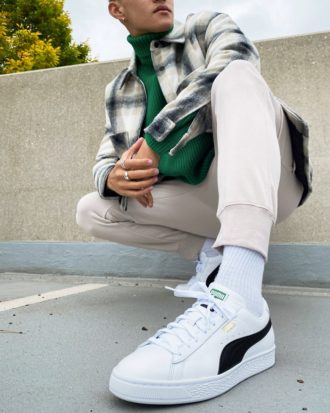 Puma - Basket - Klassische Sneaker in Weiß und Schwarz