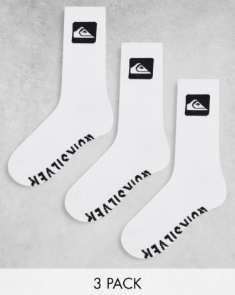 Quiksilver - 3er-Pack Socken in Weiß