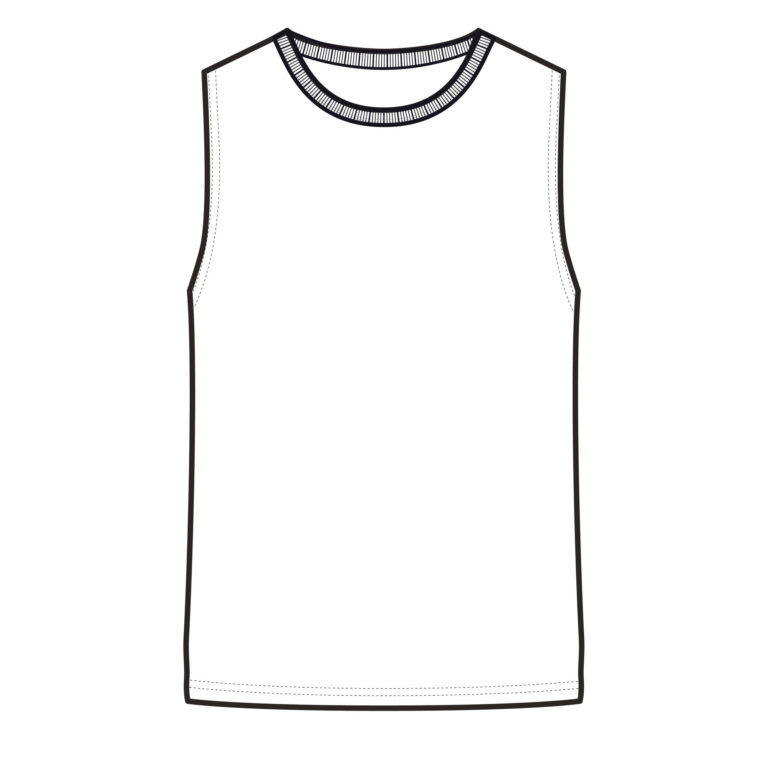 Tank-Shirt Baumwolle dehnbar Herren weiss