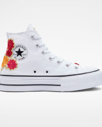 Chuck Taylor All Star Lift Platform Embroidered Flowers