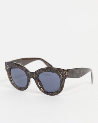 Object - Cat-Eye-Sonnenbrille in Braun