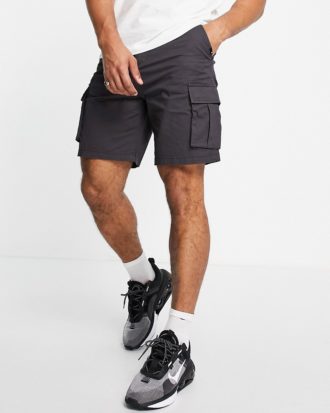 Quiksilver - Legere Cargo-Shorts in Grau