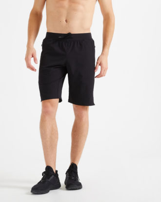 Shorts 500 Fitness atmungsaktiv RV-Taschen Herren schwarz