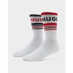 HUGO 2 Pack Ribbed Logo Socken Herren - Damen