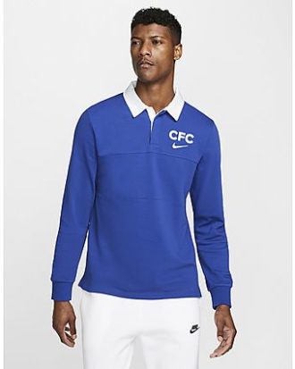 Nike Chelsea FC Long Sleeve Polo Shirt - Herren
