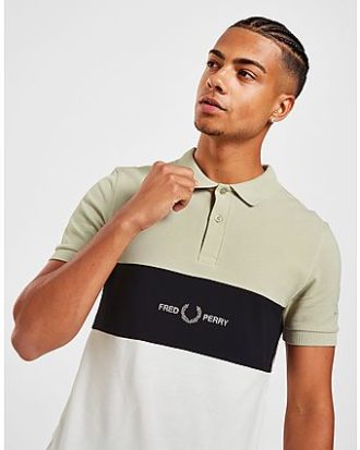 Fred Perry Embroidered Colour Block Poloshirt Herren