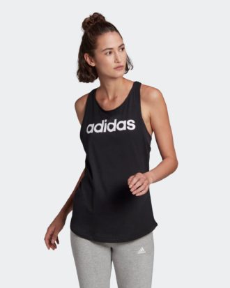 Top Fitness Adidas Linear Damen schwarz