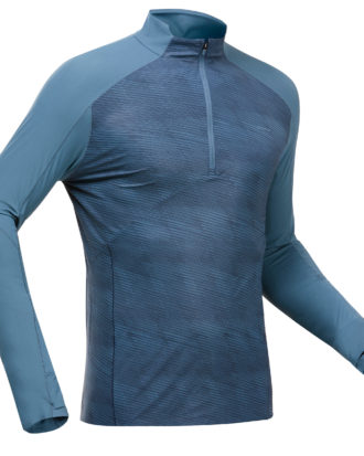 Wandershirt Herren langarm UV-Shirt - MH550 blau