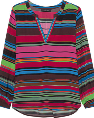 V Neck Stripes Multicolor