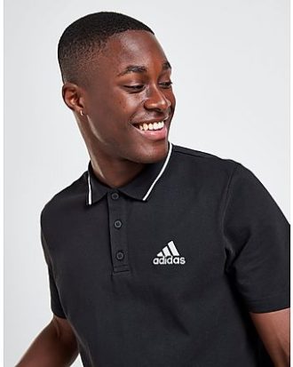 adidas AEROREADY Essentials Piqué Small Logo Poloshirt - Herren, Black / White